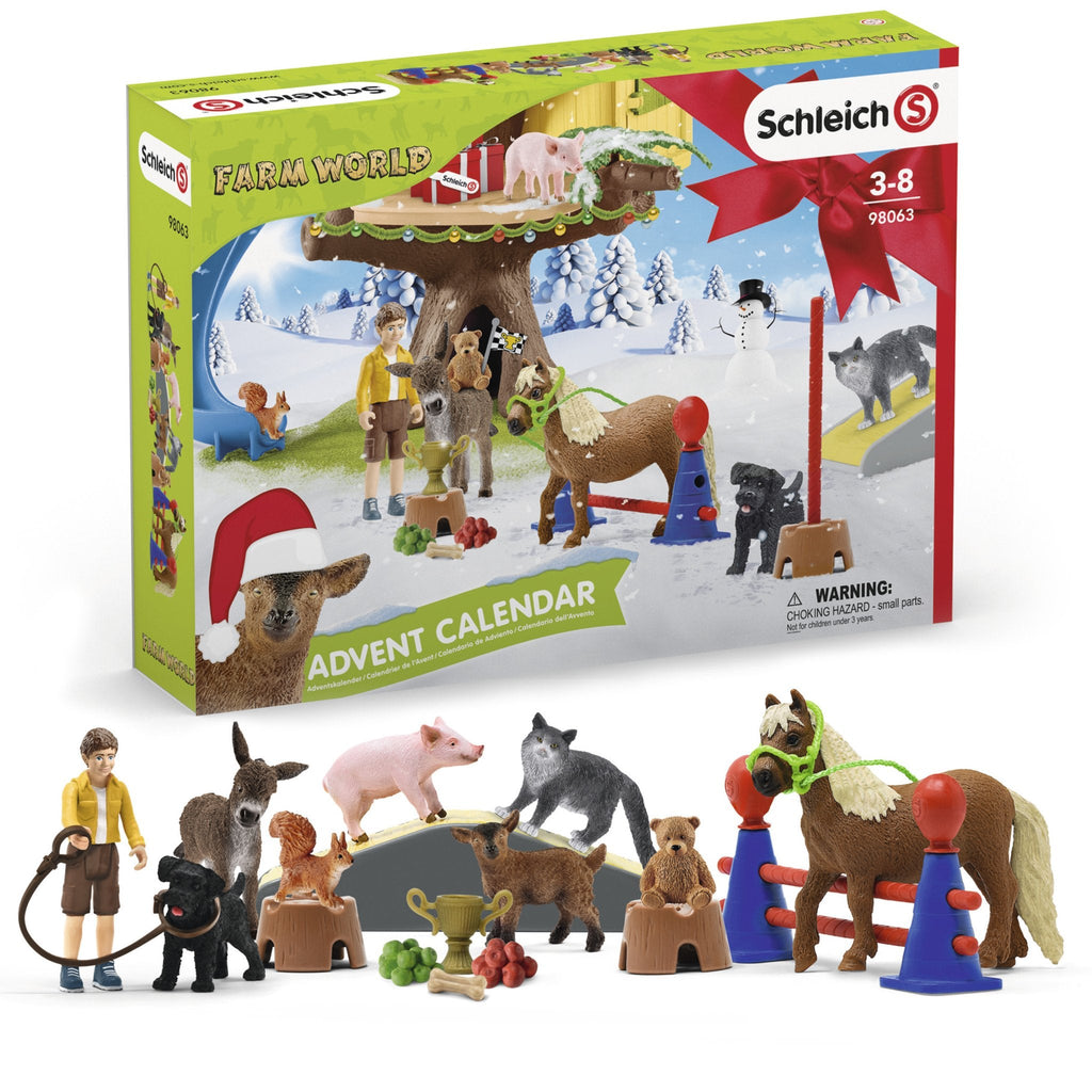 Schleich Advent Calendar Farm World Animal Kingdoms Toy Store