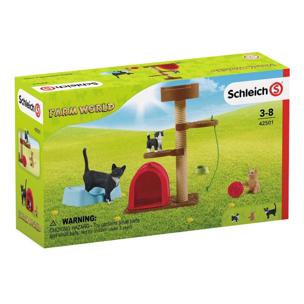 Schleich Playtime for cute cats-42501-Animal Kingdoms Toy Store
