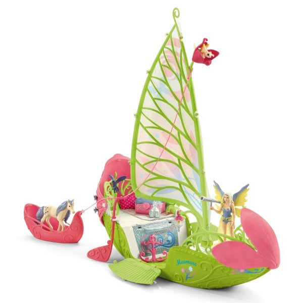Schleich Seras Magic Elf Boat with Unicorn Foal-42444-Animal Kingdoms Toy Store
