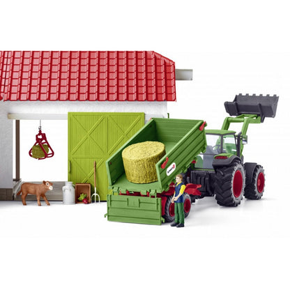 Schleich Tractor with Trailer-42379-Animal Kingdoms Toy Store