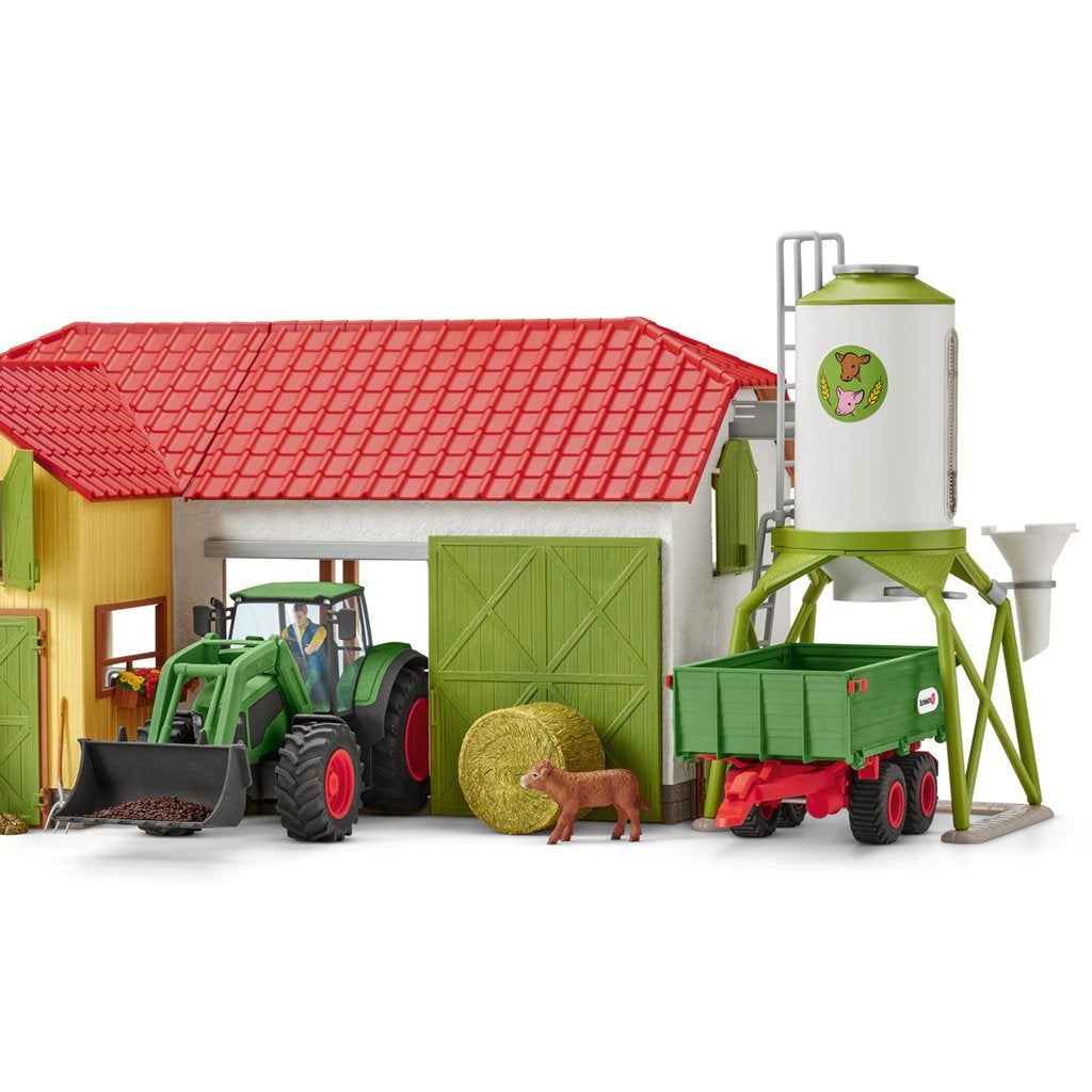 Schleich Tractor with Trailer-42379-Animal Kingdoms Toy Store