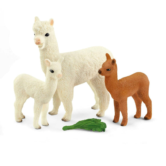Schleich Alpaca Family-42544-Animal Kingdoms Toy Store
