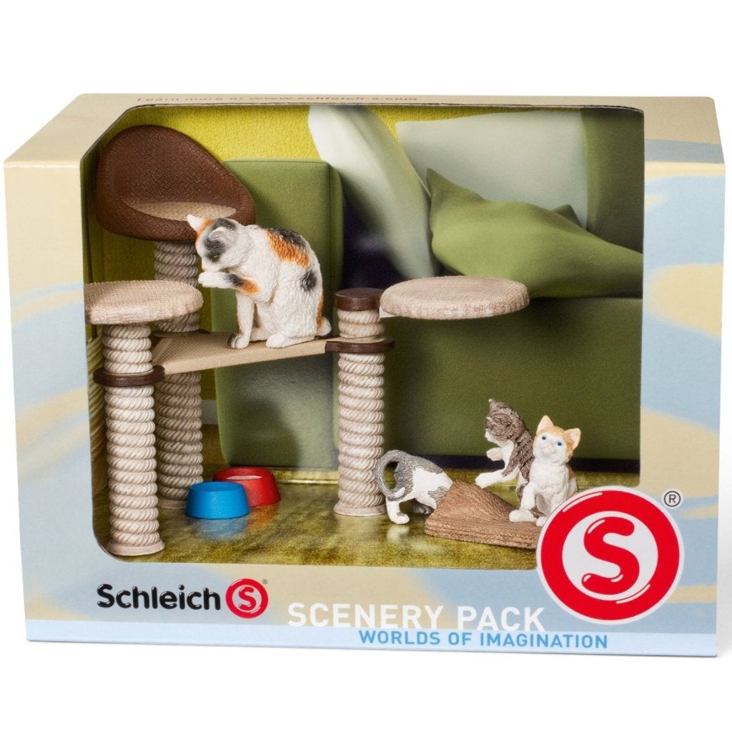Schleich Cat Scenery Pack – Animal Kingdoms Toy Store