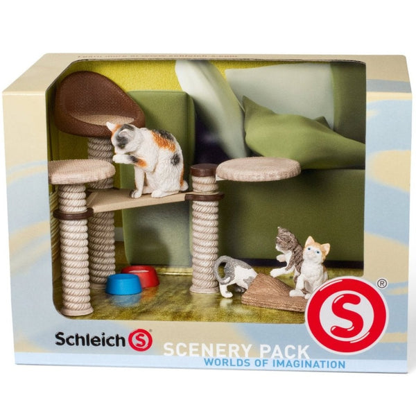 Schleich Cat Scenery Pack-41801-Animal Kingdoms Toy Store