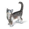 Schleich Standing Cat Grey-13122-Animal Kingdoms Toy Store