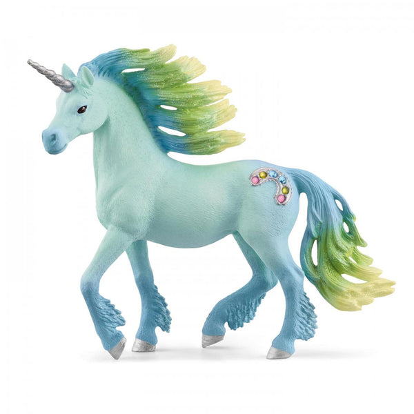 Schleich Cotton Candy Unicorn Stallion-70722-Animal Kingdoms Toy Store