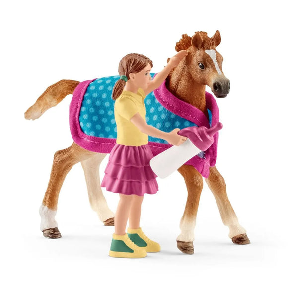Schleich Foal with Blanket
