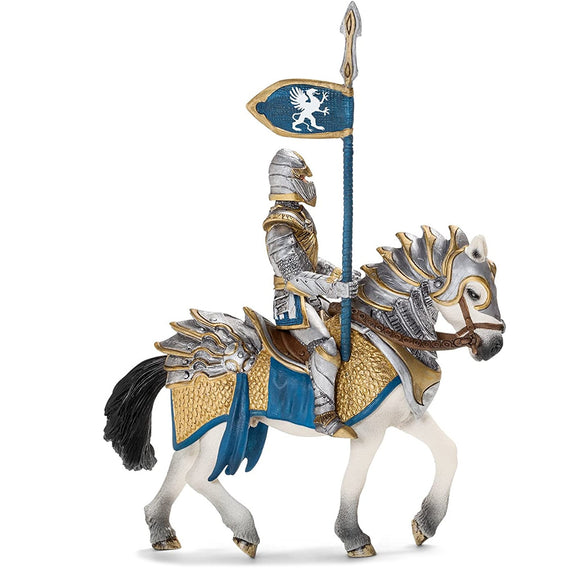Schleich Griffin Knight on Horse With Lance-70109-Animal Kingdoms Toy Store