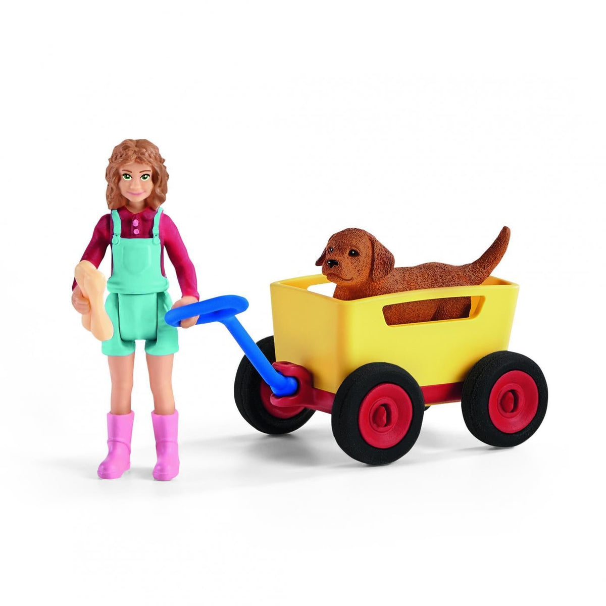 Schleich Farm World Puppy Wagon Ride-42543-Animal Kingdoms Toy Store
