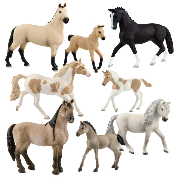 Schleich Horses – 8 Piece Set – Animal Kingdoms Toy Store