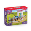 Schleich Horse Stall with Mare and Foal