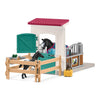 Schleich Horse Stall with Mare and Foal