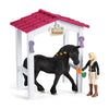 Schleich Horse Stall with Tori & Princess-42437-Animal Kingdoms Toy Store