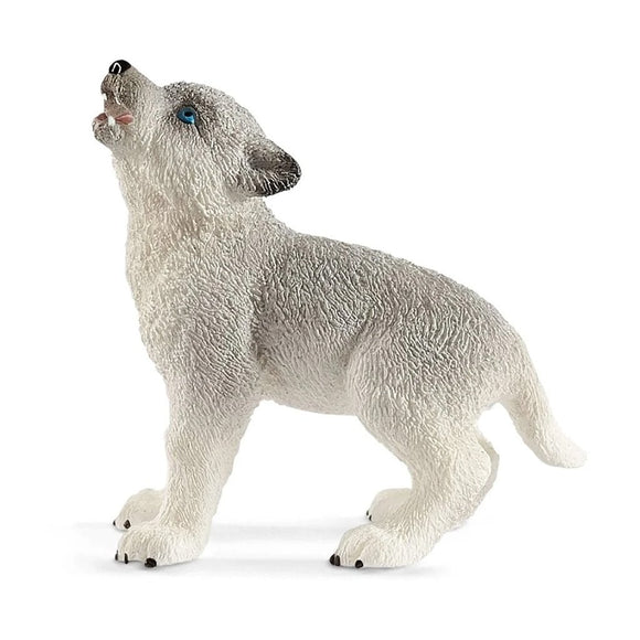 Schleich Howling Wolf Pup-42480A-Animal Kingdoms Toy Store