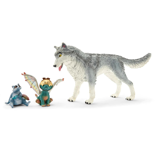 Schleich Lykos, Nugur & Piuh-70710-Animal Kingdoms Toy Store