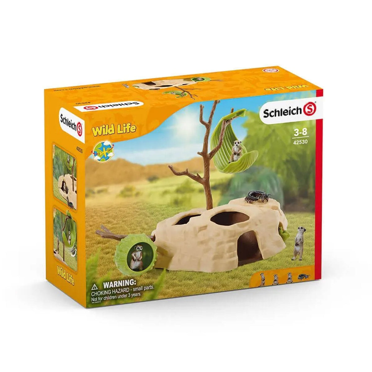 Schleich Meerkat Hangout-42530-Animal Kingdoms Toy Store