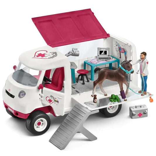 Schleich Mobile Vet with Hanoverian Foal