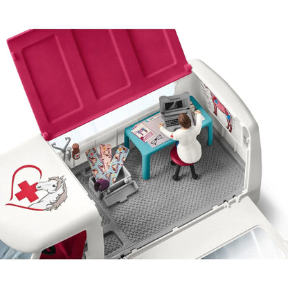 Schleich Mobile Vet with Hanoverian Foal