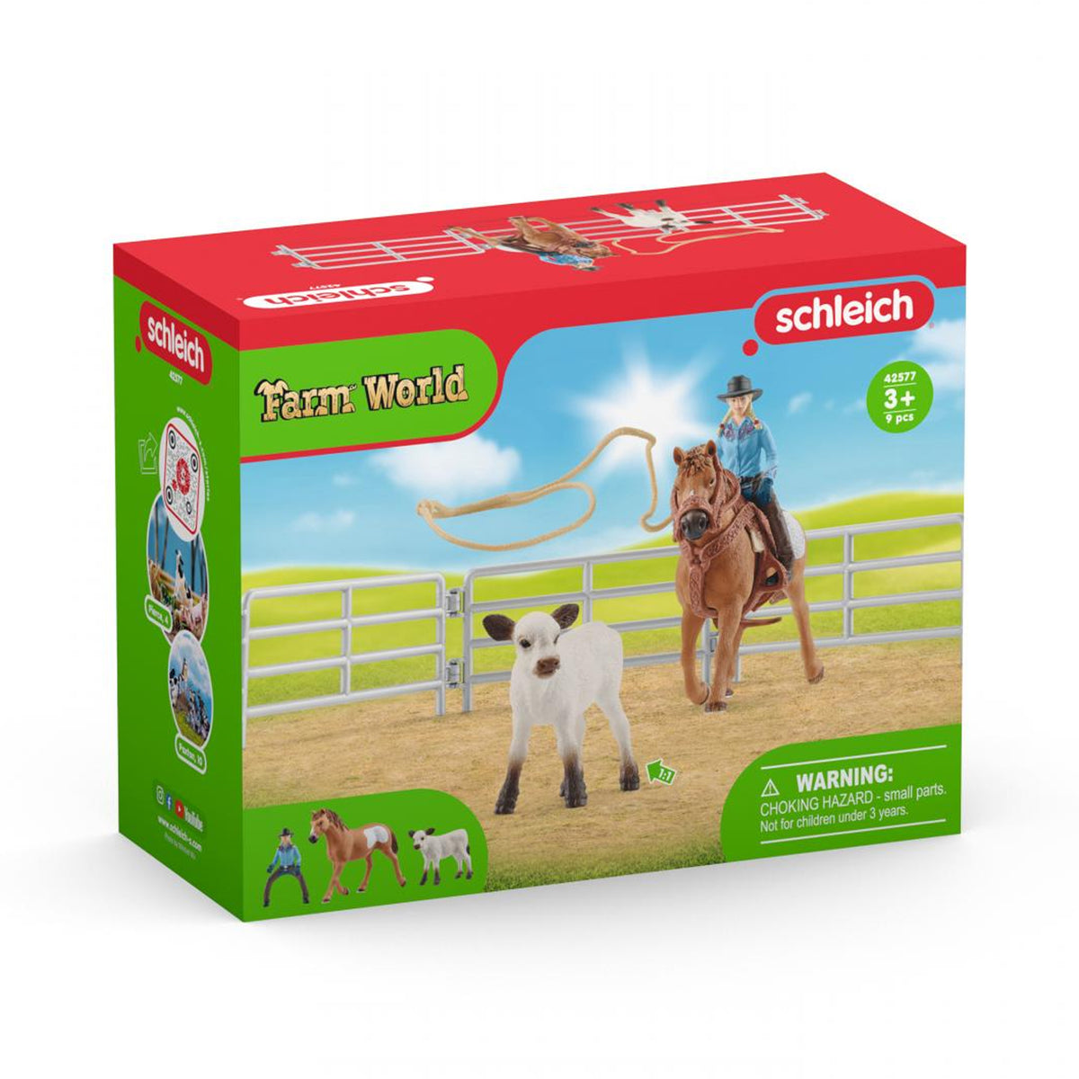 Schleich Team Roping Fun with Cowgirl