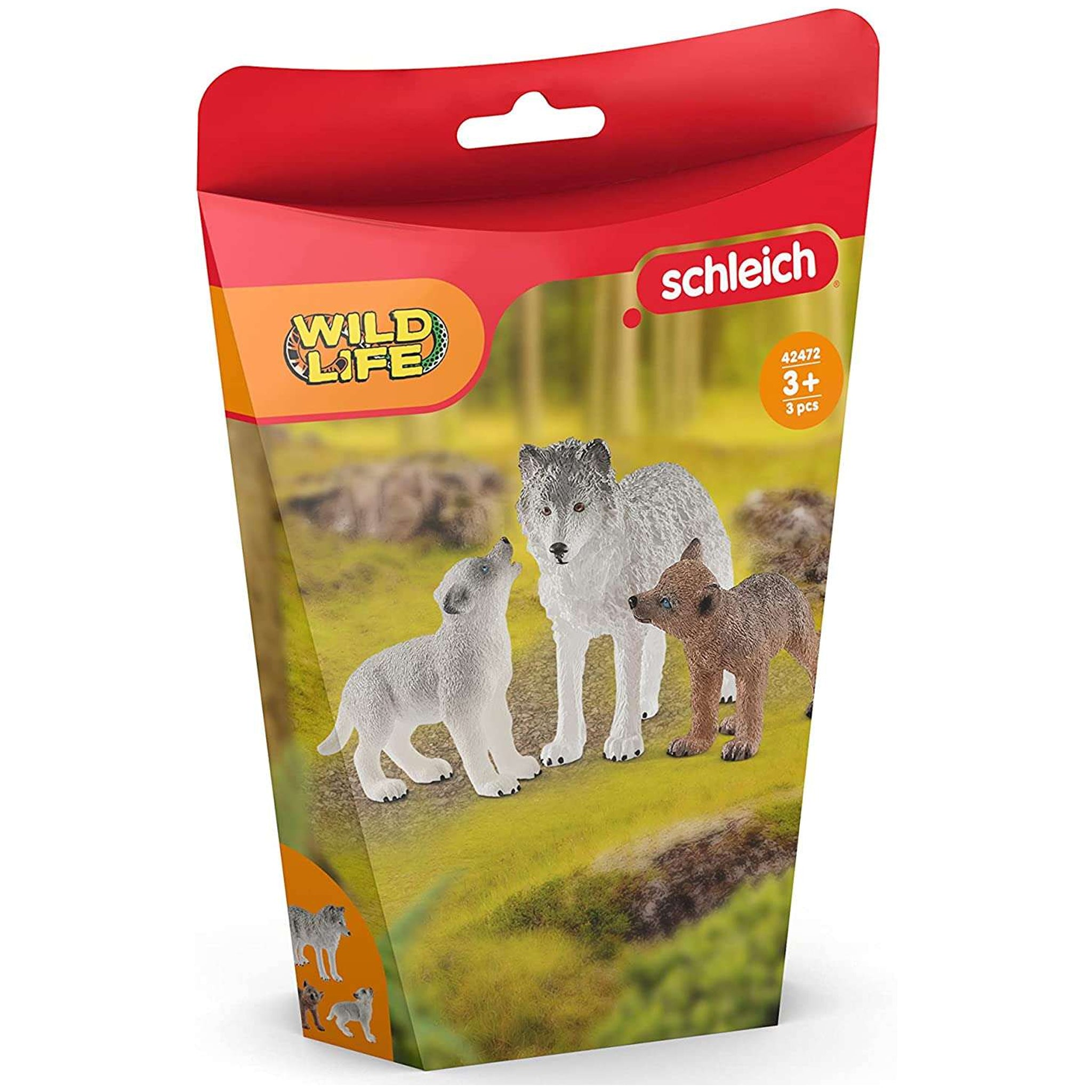 Schleich Wolf Mother with Pups – Animal Kingdoms Toy Store
