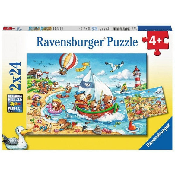 Ravensburger Seaside Holiday 2x24pc-RB07829-5-Animal Kingdoms Toy Store