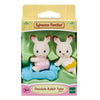 Sylvanian Families Chocolate Rabbit Twins with Ride-on-5420-Animal Kingdoms Toy Store