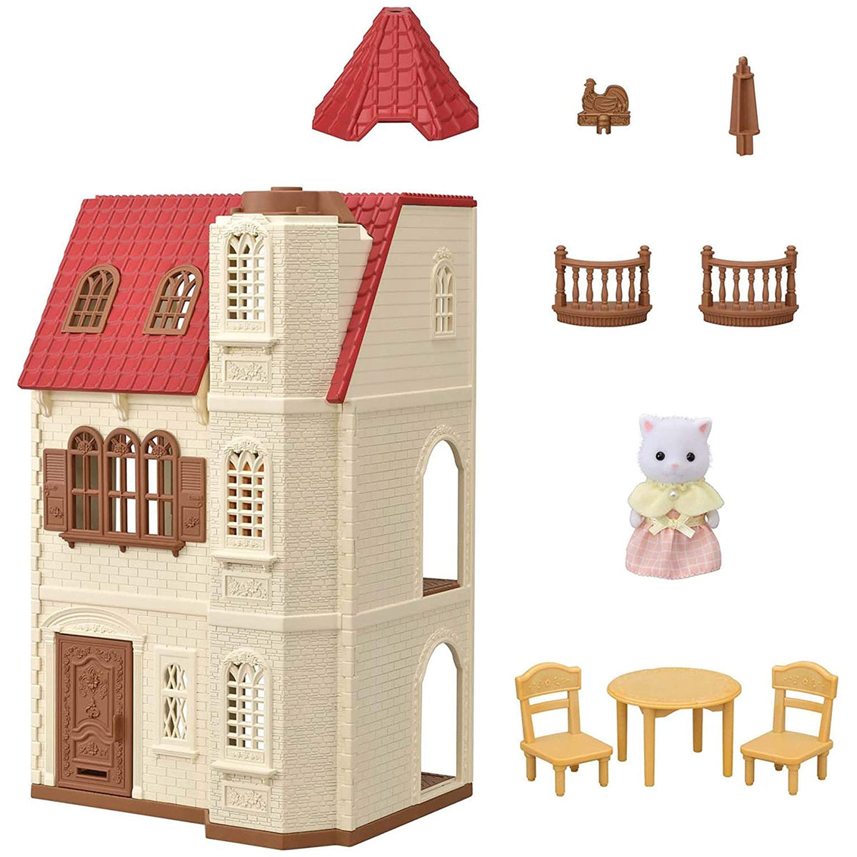 Sylvanian Families Red Roof Tower Home-5400-Animal Kingdoms Toy Store