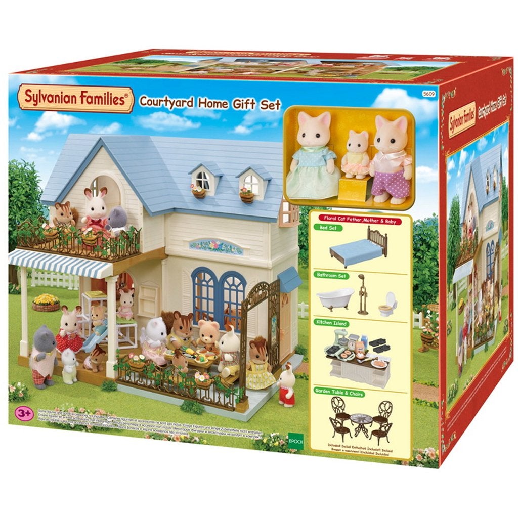 Sylvanian Families Courtyard Home Gift Set-5609-Animal Kingdoms Toy Store