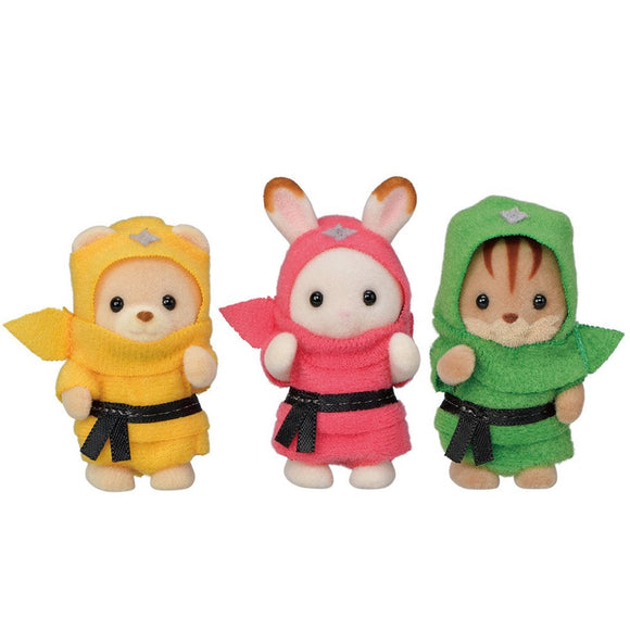 Sylvanian Families Exclusive Ninja Trio-5616-Animal Kingdoms Toy Store