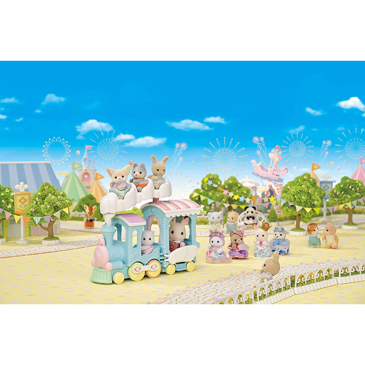 Sylvanian Families Floating Cloud Rainbow Train