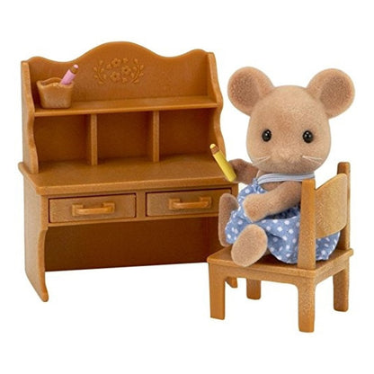 Sylvanian Families Mouse Sister Toy with Desk­ Set-5142-Animal Kingdoms Toy Store