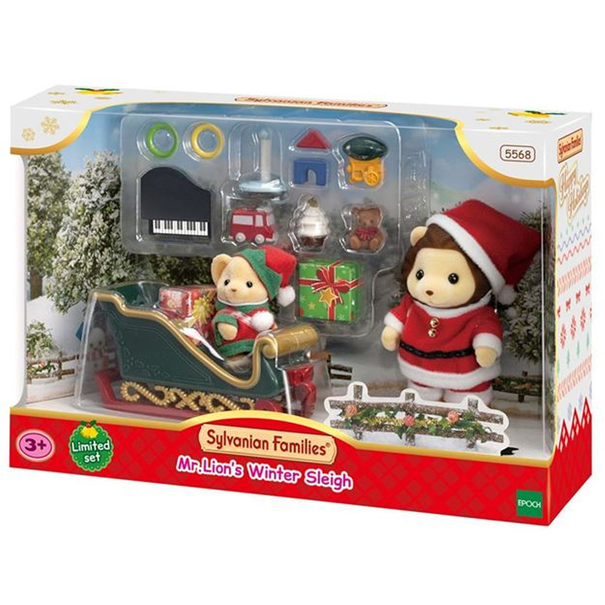 Sylvanian Families Mr. Lions Winter Sleigh