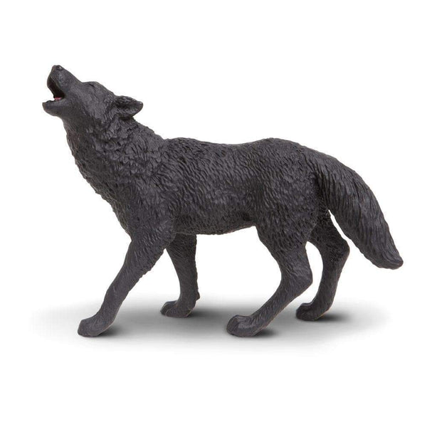 Safari Ltd Black Wolf-SAF181129-Animal Kingdoms Toy Store