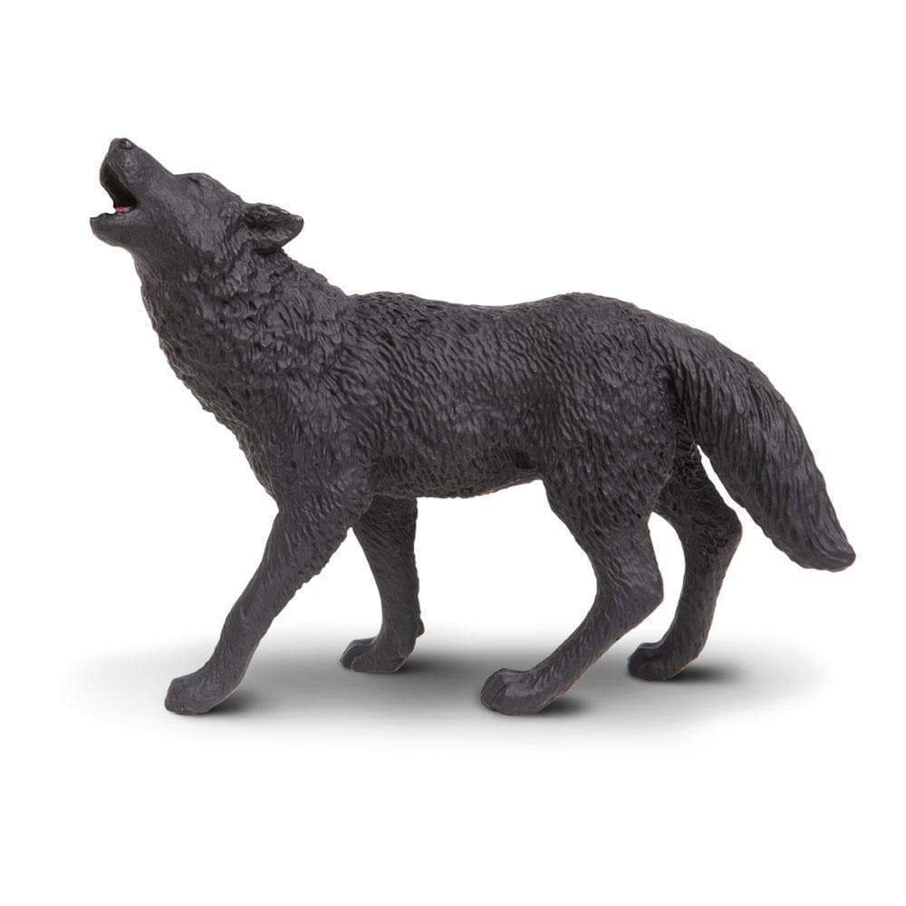 Safari Ltd Black Wolf-SAF181129-Animal Kingdoms Toy Store