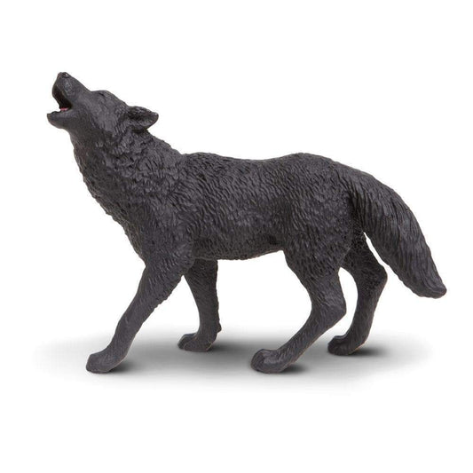 Safari Ltd Black Wolf-SAF181129-Animal Kingdoms Toy Store