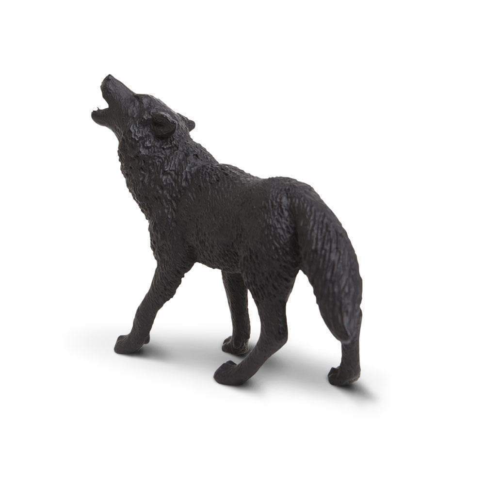 Safari Ltd Black Wolf-SAF181129-Animal Kingdoms Toy Store