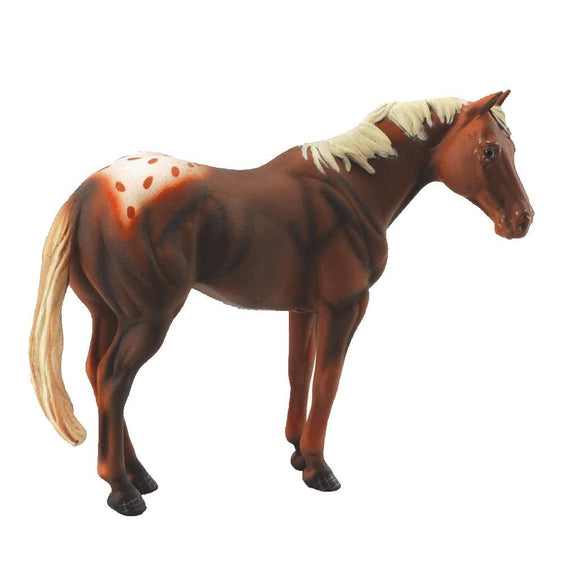 CollectA Appaloosa Stallion Chestnut-88436-Animal Kingdoms Toy Store