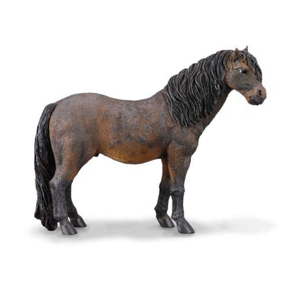CollectA Dartmoor Pony Dark Bay-88241-Animal Kingdoms Toy Store
