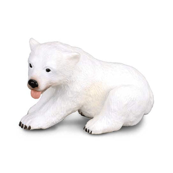 CollectA Polar Bear Cub Sitting-88216-Animal Kingdoms Toy Store