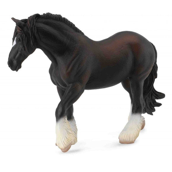 CollectA Shire Horse Mare Black-88582-Animal Kingdoms Toy Store