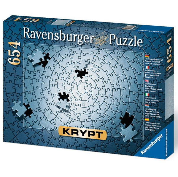 Ravensburger KRYPT Silver Spiral Puzzle 654pc-RB15964-2-Animal Kingdoms Toy Store