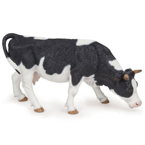 Papo Black and White Cow Grazing-51150-Animal Kingdoms Toy Store