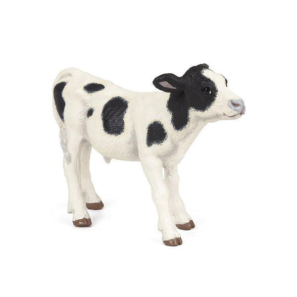 Papo Black and White Piebald calf-51149-Animal Kingdoms Toy Store