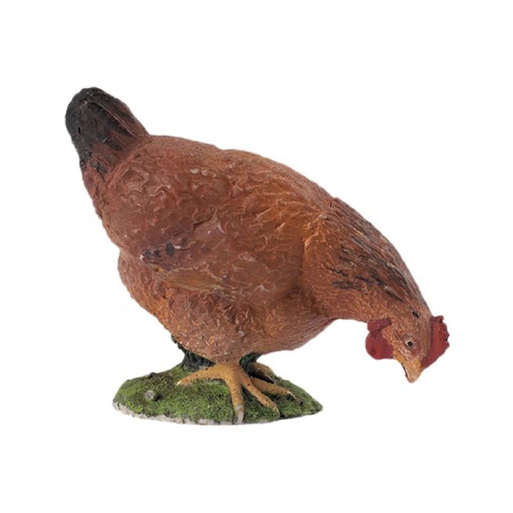 Papo Pecking Brown Hen-51043-Animal Kingdoms Toy Store