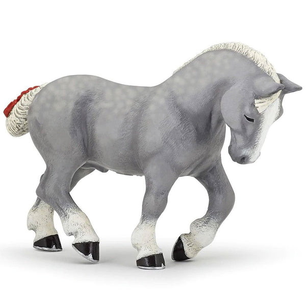 Papo Percheron Grey-51551-Animal Kingdoms Toy Store
