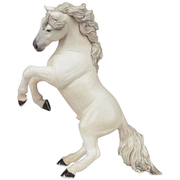 Papo Rearing White Stallion-51521-Animal Kingdoms Toy Store