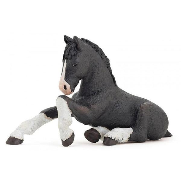 Papo Shire Foal Black-51516-Animal Kingdoms Toy Store