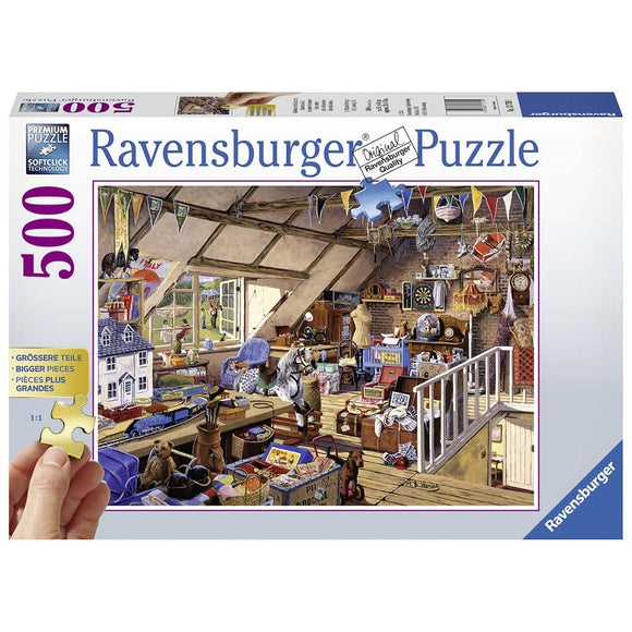 Ravensburger Grandmas Attic 500pc Puzzle-RB13709-1-Animal Kingdoms Toy Store