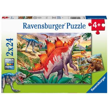 Ravensburger Jurassic Wildlife Puzzle 2x24pc Puzzle-RB05179-3-Animal Kingdoms Toy Store