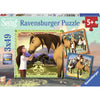 Ravensburger Spirit Adventure On Horses Puzzle 3x49pc-RB08068-7-Animal Kingdoms Toy Store